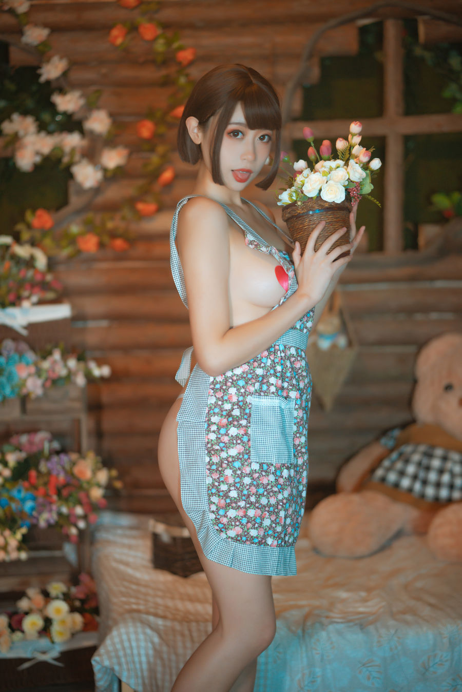 微密圈 保琳球有点胖 白色旗袍写真购买-高清写真图片合集[207photos]-搬砖学院