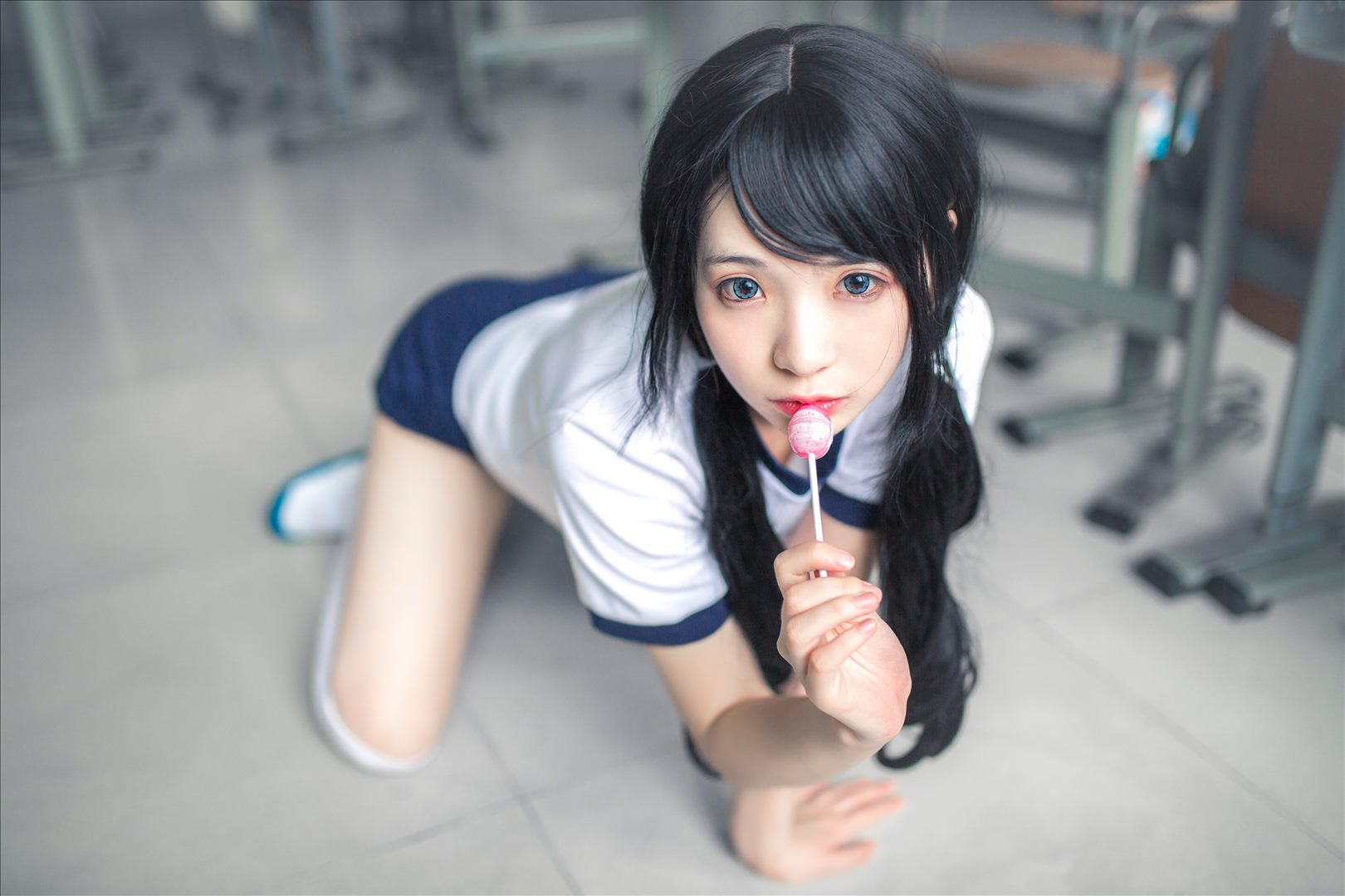 东北妹纸少女coser 疯猫Ss疯了个猫 VOL.107 体操服白丝11763