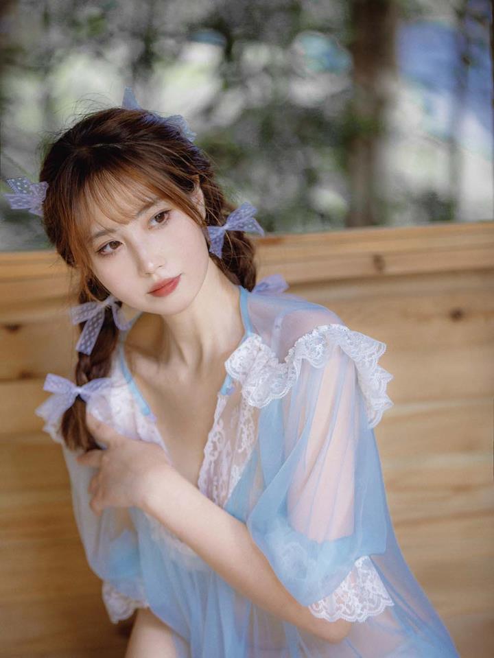 念雪ww NO.024 – 蓝纱衣[40P／594MB]13247