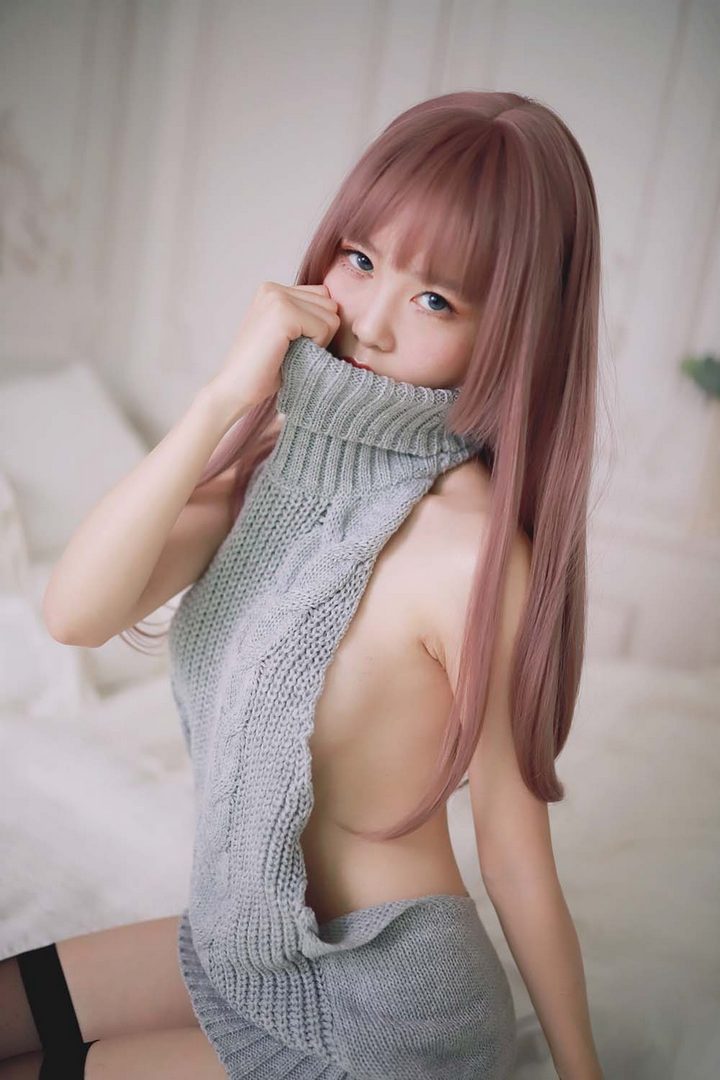 星感镁钕Coser@抖娘-利世 NO.037 漏背毛衣[30P／276MB]14973
