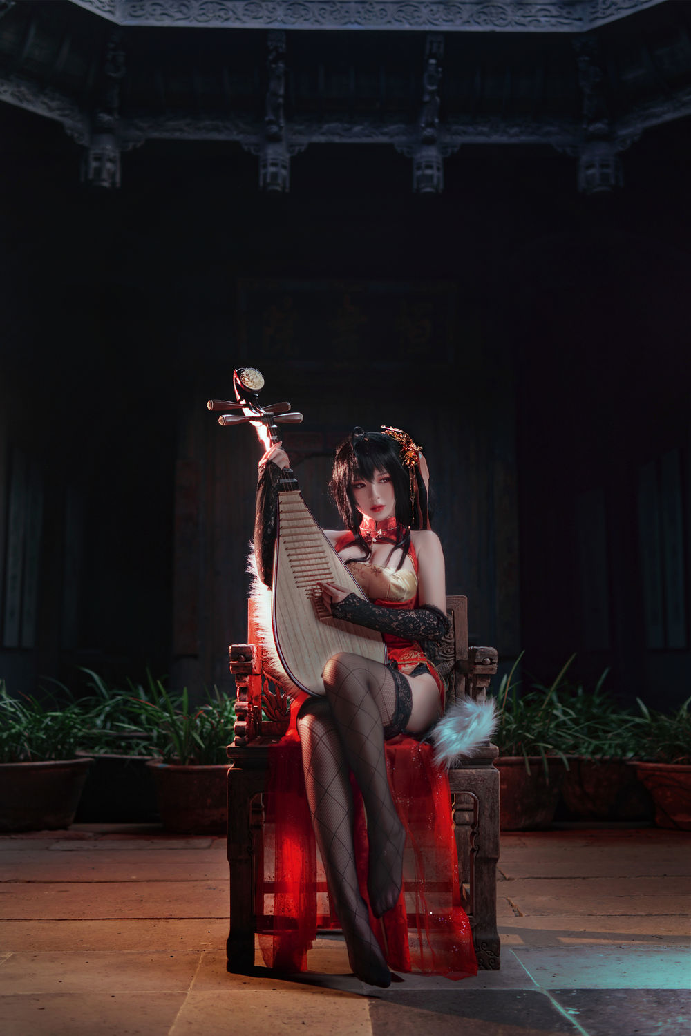 面饼仙儿–初音旗袍！最新COS作品图片包鉴赏-搬砖学院